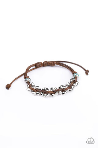 Ride The Rails - Brown Urban Bracelet