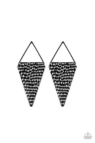 Have A Bite - Black Post Earring