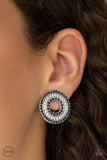 Spun Out On Shimmer - Blue Clip-On Earring