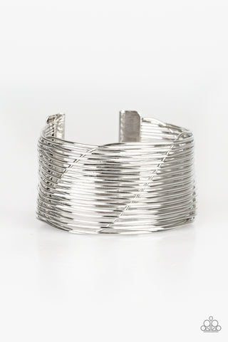 Retro Revamp Silver Cuff Bracelet