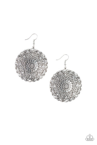 Mandala Mandalay - White Earring