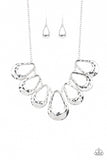 Teardrop Envy - Silver Necklace