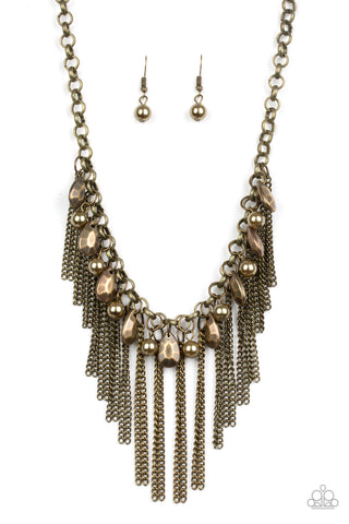 Industrial Intensity Brass Necklace