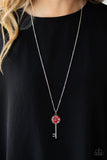 Key Keepsake - Red Necklace