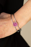 Dial Up The Dazzle Pink Cuff Bracelet