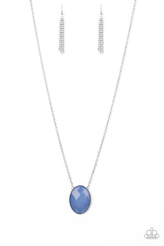 Intensely Illuminated - Blue Necklace