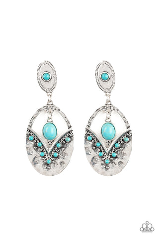 Terra Tribute - Blue Post Earring