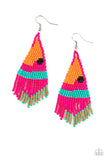 Brightly Beaded - Pink Earring