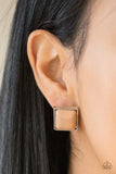 Eco Elegance Brown Post Earring