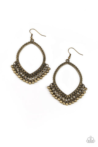 Heirloom Harmony Brass Earring