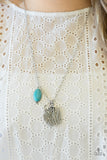 Free-Spirited Forager Blue Necklace