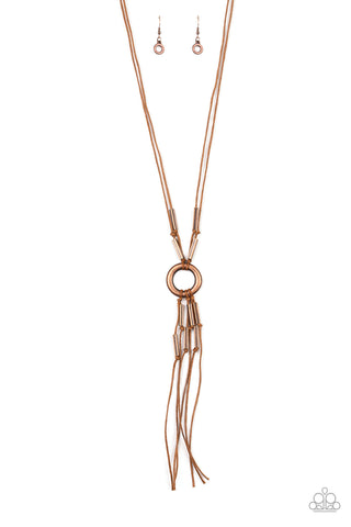 Tasseled Trinket - Copper Necklace