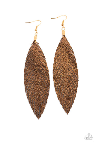 Feather Fantasy - Gold Earring