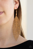 Feather Fantasy - Gold Earring