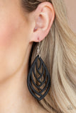 Out of the Woodwork - Black Earring