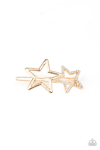 Lets Get This Party STAR-ted! - Gold Hair Clip