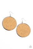 Wonderfully Woven - Brown Earring