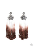 DIP It Up - Brown Post Earring