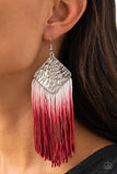 DIP The Scales - Red Earring