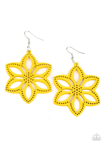 Bahama Blossoms - Yellow Earring