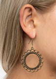 Sun Lounge - Brass Earring