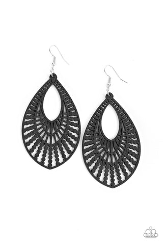 Bermuda Breeze - Black Earring