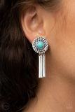 Desert Amulet - Blue Clip-On Earring