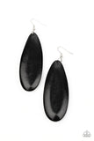 Tropical Ferry - Black Earring