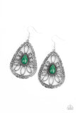 Floral Frill - Green Earring