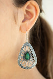 Floral Frill - Green Earring