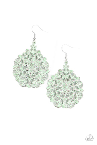 Floral Affair - Green Earring