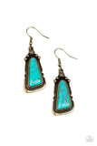 Sahara Solitude - Brass Earring