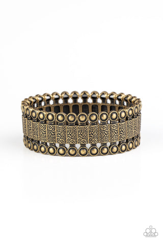 Rustic Rhythm - Brass Bracelet