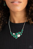 Breathtaking Brilliance - Green Necklace