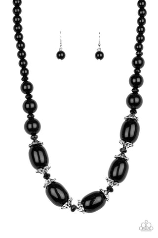 After Party Posh - Black Necklace