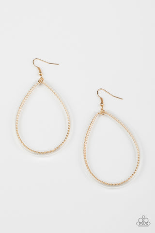 Just ENCASE You Missed It - Gold Earring