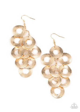 Scattered Shimmer - Gold Earring