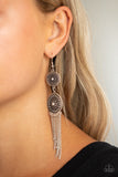 Medallion Mecca - White Earring