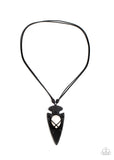 Hold Your ARROWHEAD Up High - White Urban Necklace