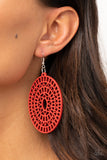 Tropical Retreat - Red Earring