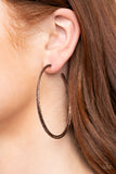 Curved Couture - Copper Hoop Earring