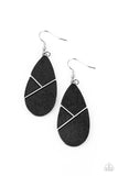 Sequoia Forest - Black Earring