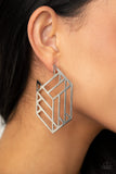 Gotta Get GEO-ing - Silver Hoop Earring