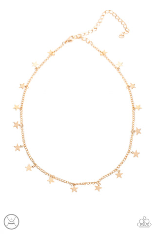 Starry Skies - Gold Choker Necklace