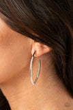 Point-Blank Beautiful - Silver Hoop Earring