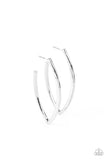 Point-Blank Beautiful - Silver Hoop Earring