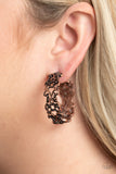 Laurel Wreaths - Copper Hoop Earring