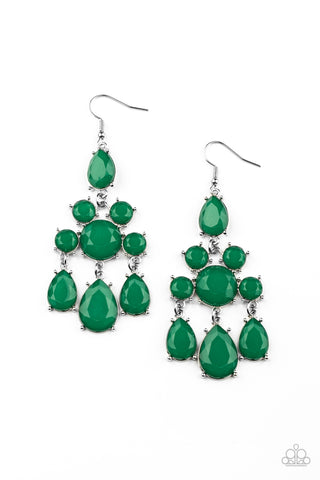 Afterglow Glamour - Green Earring