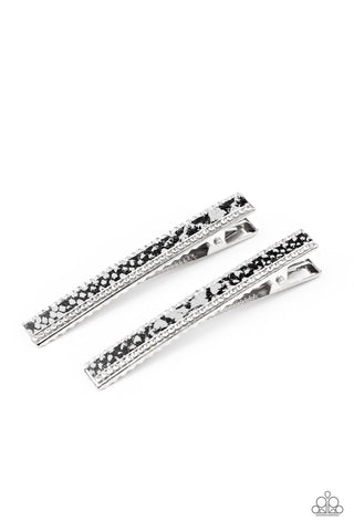 Rhinestone Jungle - Silver Hair Clip