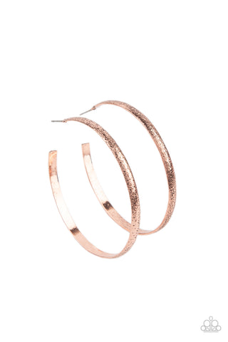 Rustic Radius - Copper Hoop Earring